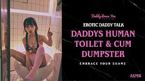 daddy turns you into his personal human toilet slave with bdsm talk