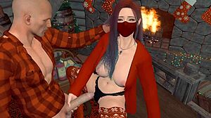 New Year's Eve Sex with Asian Woman Featuring Big Tits and Ass in 3D Animation Pov