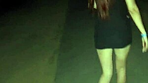 Married Fanny Shows Off Without Panties In Public