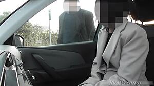 Public Car Park Dogging with Wife After Work
