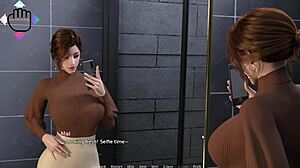 Curvy Squirting in Bath After Tit Cum