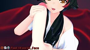 Go white girl, you sucking my cock with handjob blowjob deepthroat in 3d anime?