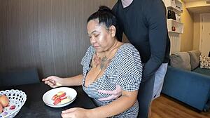 Lactating Asian MILF’s Raw Grip