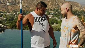 Sexy bisexual hunk gets blown then ass fucked!