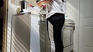 Housewife Enjoys Outdoor Cucumber Insertion By Boyfriend