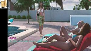 wife and stepmother in intimate homemade 3d porn scene together