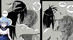 Girls night out turns wild in futanari hentai cartoon.