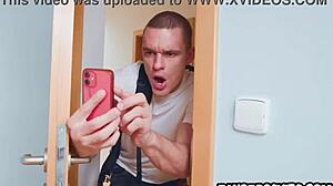 uhh, cute 18yo teen touchin herself while step bro spies on her, oops.