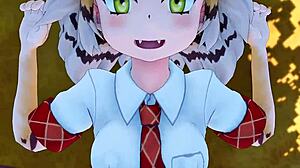 Bengaru Tora from Kemono Friends Gets Fucked in This Hentai Anime