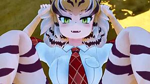 Bengaru Tora from Kemono Friends Gets Fucked in This Hentai Anime