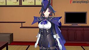 Clorinde Gives Blowjob In Genshin Impact 3D Cartoon Hentai Fantasy