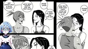 Girls night out turns wild in futanari hentai cartoon.