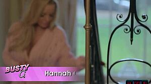 huge boobs blonde milf bombshells hannah claydon and sabrina nichole in lingerie solo striptease with clothes ripped