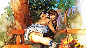 Exploring vintage erotic drawings from a bygone era. What hidden stories do they tell?