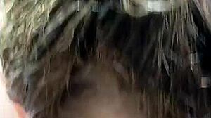 Couple performs blowjob in car then spits cum outdoors