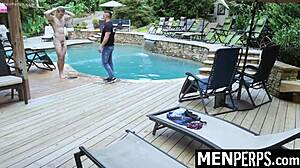 Gay officer says, 'Submit to my thorough stripsearch, twink suspect.'