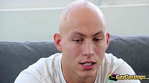 Casting agent boldly rides muscular stud's hard cock