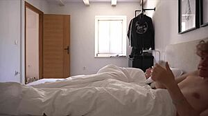 Horny babe in Dubrovnik vlog rushes to apartment for doggystyle fucking