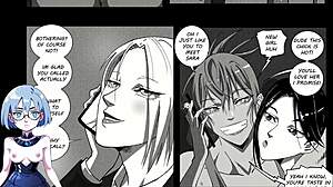 Girls night out turns wild in futanari hentai cartoon.