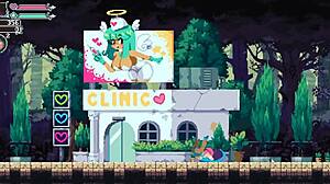 Pixel Hentai Flip Witch Gets Femdom Creampie in Forest!