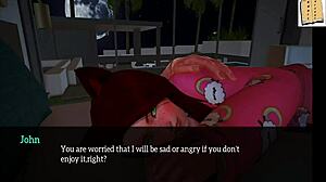 In my new family, teen redhead with big tits gets erotic