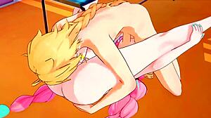 Varesa has secret sex in the locker room with genshin impact hentai.