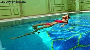 Tiffany Tatum showers her hot Hungarian ass by the pool! 🔥