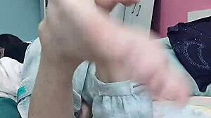 Slim Gay Twink Sucks His Own Feet in Foot Fetish Scene