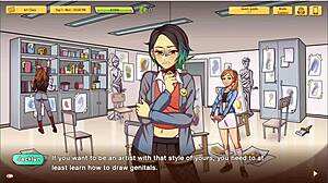 in this dating sim game, another chance begins with hentai anime cartoon