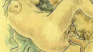 Vintage erotic drawings from retro anime cartoons 📜🎨