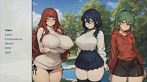 she loves making her master cum between her gigantic breasts in spirit harem