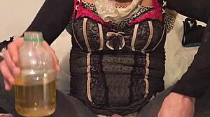 watch this old dirty drunk guy in golden piss action, it's wild