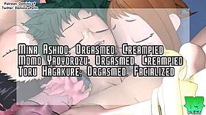 Cartoon Anime Deku in Final Exam Orgy with Group Hentai Scenes