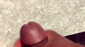 Huge cumshot all over my bathroom counter!