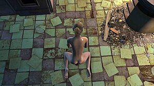 Fallout 4 Katsu sex adventure chapter 14 features blonde teen 18+ using dildo