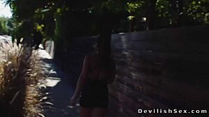 Stunning blonde babe with big tits takes that monster cock sensually in her shaved pussy during group play.