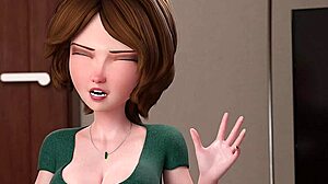 aunt cass gets wild in 3d cartoon hentai action.