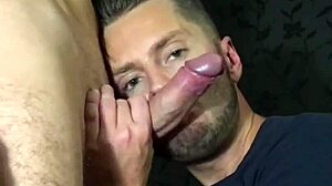 Blowjob for Bi Curious Guy With Big Dick