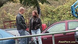 Busty Milf Picked Up For Intense Outdoor Sex