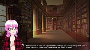 Lin the ice dragon faces the mirror in this episode