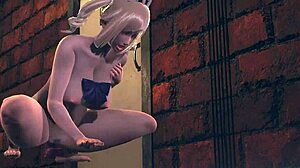 Genshin Impact Hentai Barbara Dildo Fucked! Japanese Asian Manga Anime Game With Futanari Cumshot Lick.