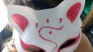 Oh wow, my busty asian girlfriend gives an amazing POV blowjob!