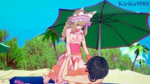 maho, karin, yuuki in intense sex 😏