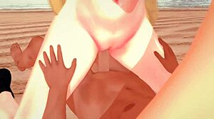 Intriguing threesome with Flannery and Cynthia in Pokemon