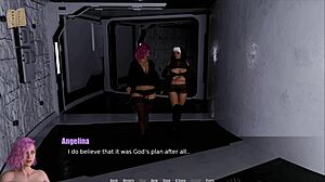 through spacetime 43 features big tits in this game adventure