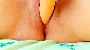 hey, check out this little cutie masturbating her tight pussy with a big rubber cock!