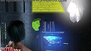 Horny Blue Hair Bitch Craves Futa Cock Suck