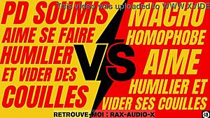 Hey, watch this powerful French hetero dominate a weak gay sub!