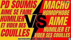 Ehi, guarda questo francese etero potente dominare un sub gay debole!