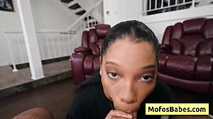 i love sucking this monster white cock deep inside my ebony slut pussy